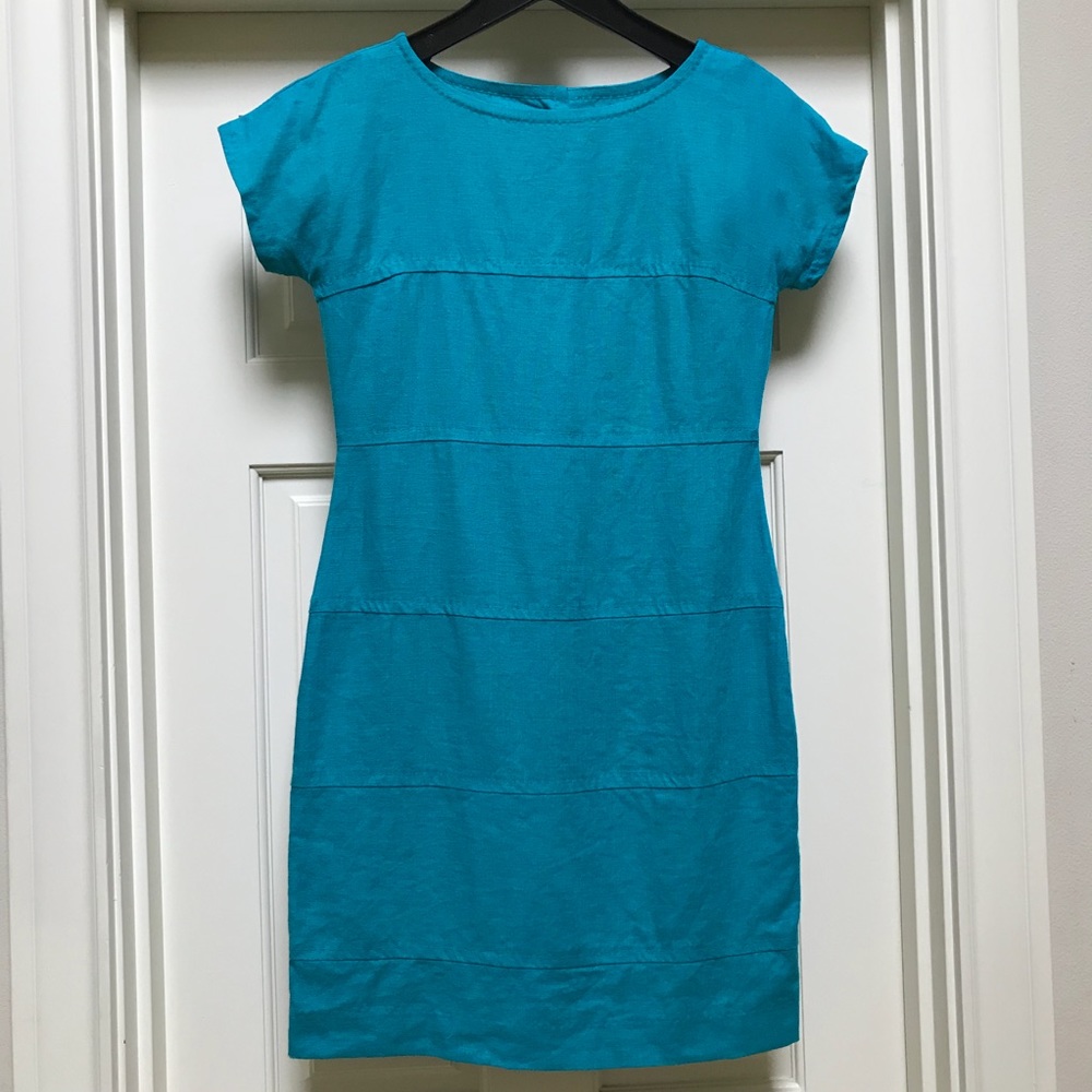 Banana Republic turquoise linen dress